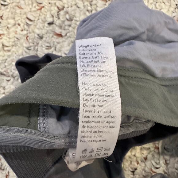 Spanx Womens M Bra llelujah! Unlined Bralette Bra Gray Black Wireless Wire Free - Picture 5 of 5